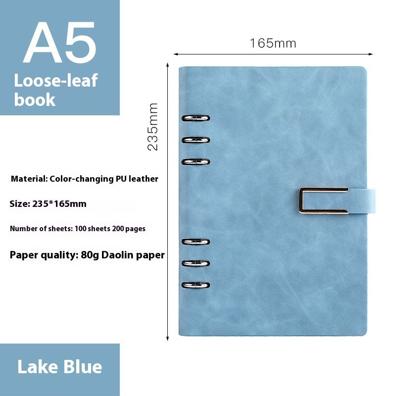 A5 Notebook Loose-leaf Removable Notepad Business Office Meeting My Store