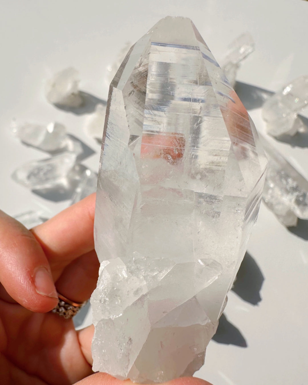 Arkansas Quartz Point B - Super Clear Baltic Mermaid