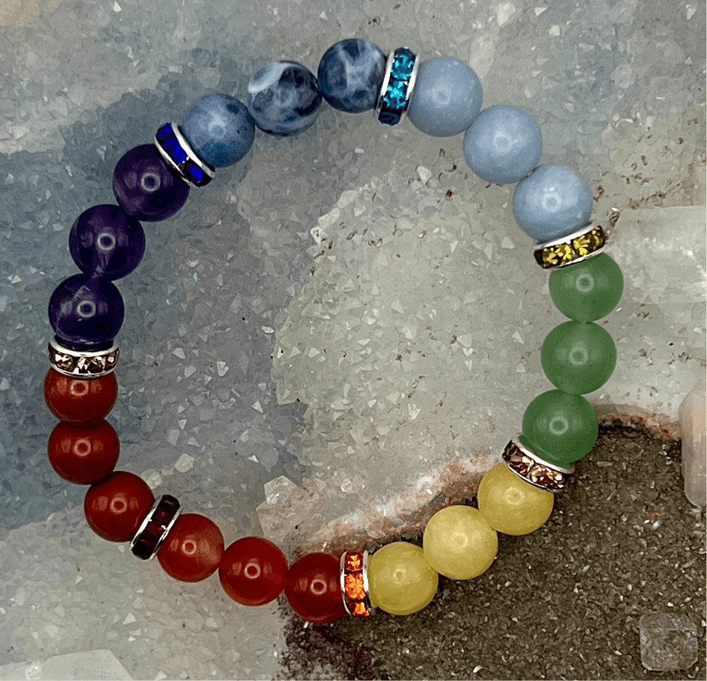 7 Chakra Crystal Beaded Bracelet Natural Gemstones Crystal Destiny