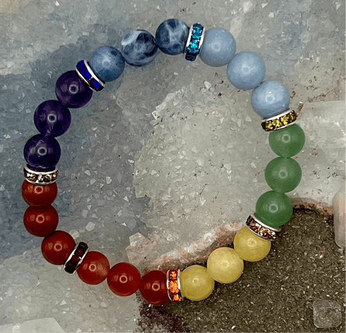 7 Chakra Crystal Beaded Bracelet Natural Gemstones Crystal Destiny