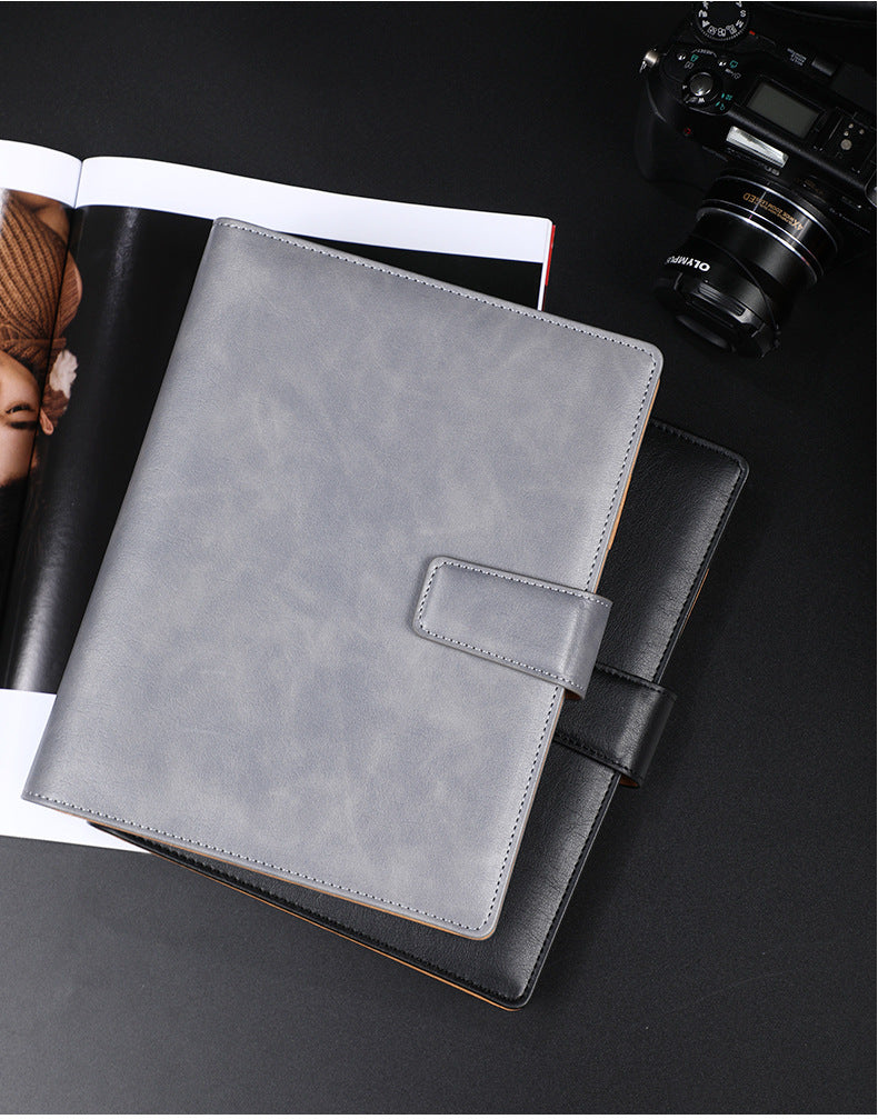 A5 leather buckle 6-hole clip notebook FLIPSTYLEZLLC