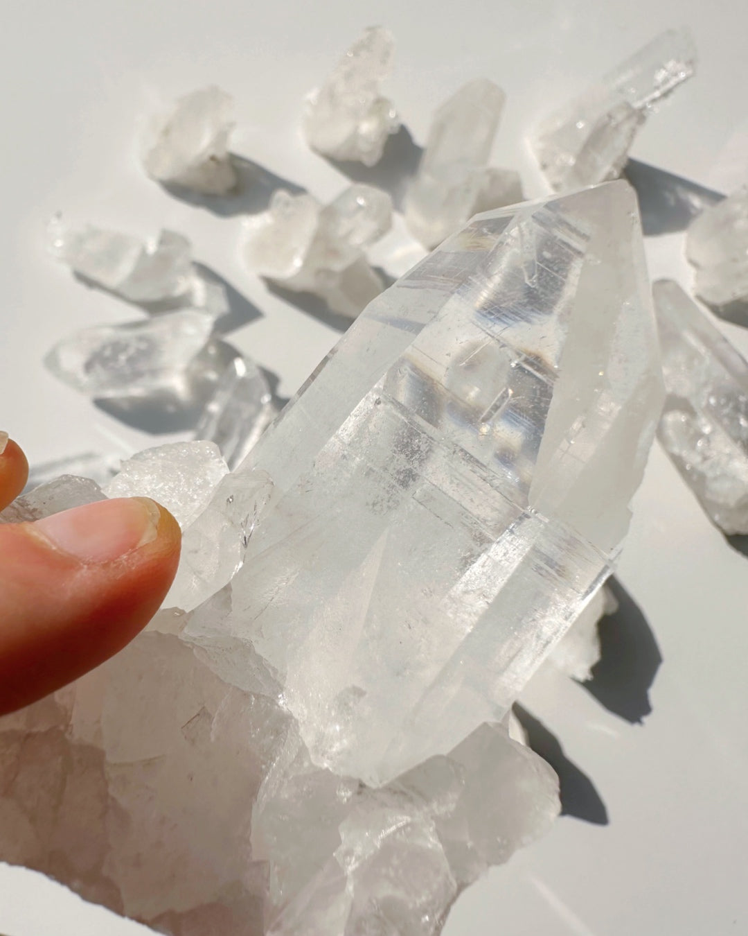Arkansas Quartz Point B - Super Clear Baltic Mermaid