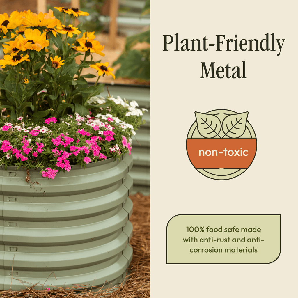 Gro-Rite "No Tools Needed" Premium Metal Raised Garden Bed Kit Gro-Rite Garden Global LLC