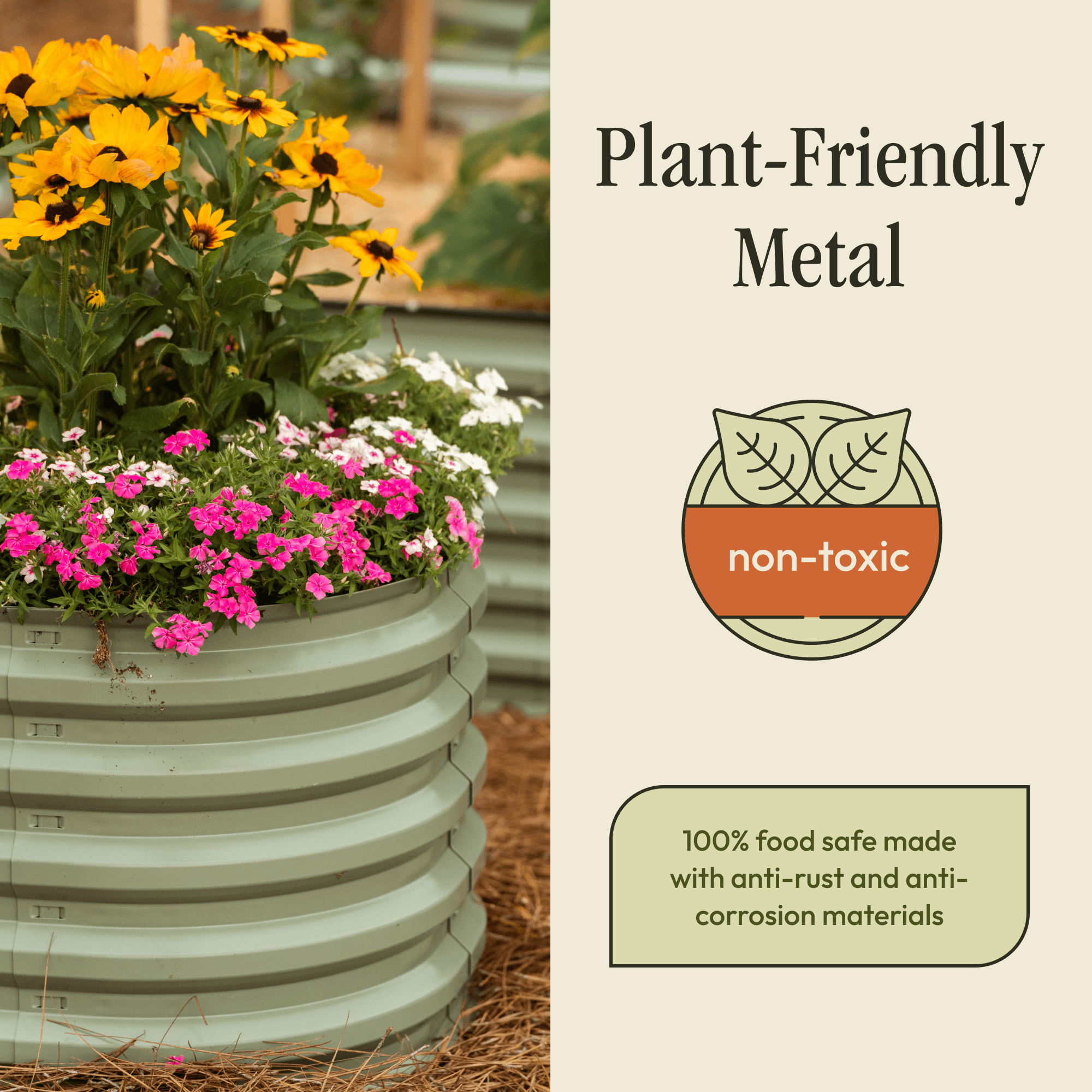 Gro-Rite "No Tools Needed" Premium Metal Raised Garden Bed Kit Gro-Rite Garden Global LLC