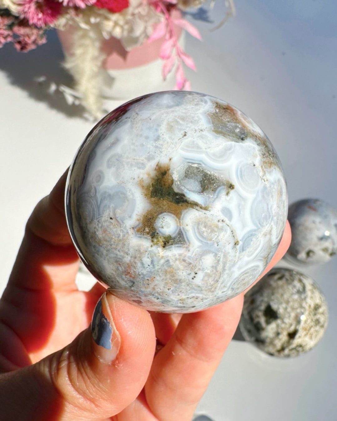 Ocean Jasper Sphere Baltic Mermaid
