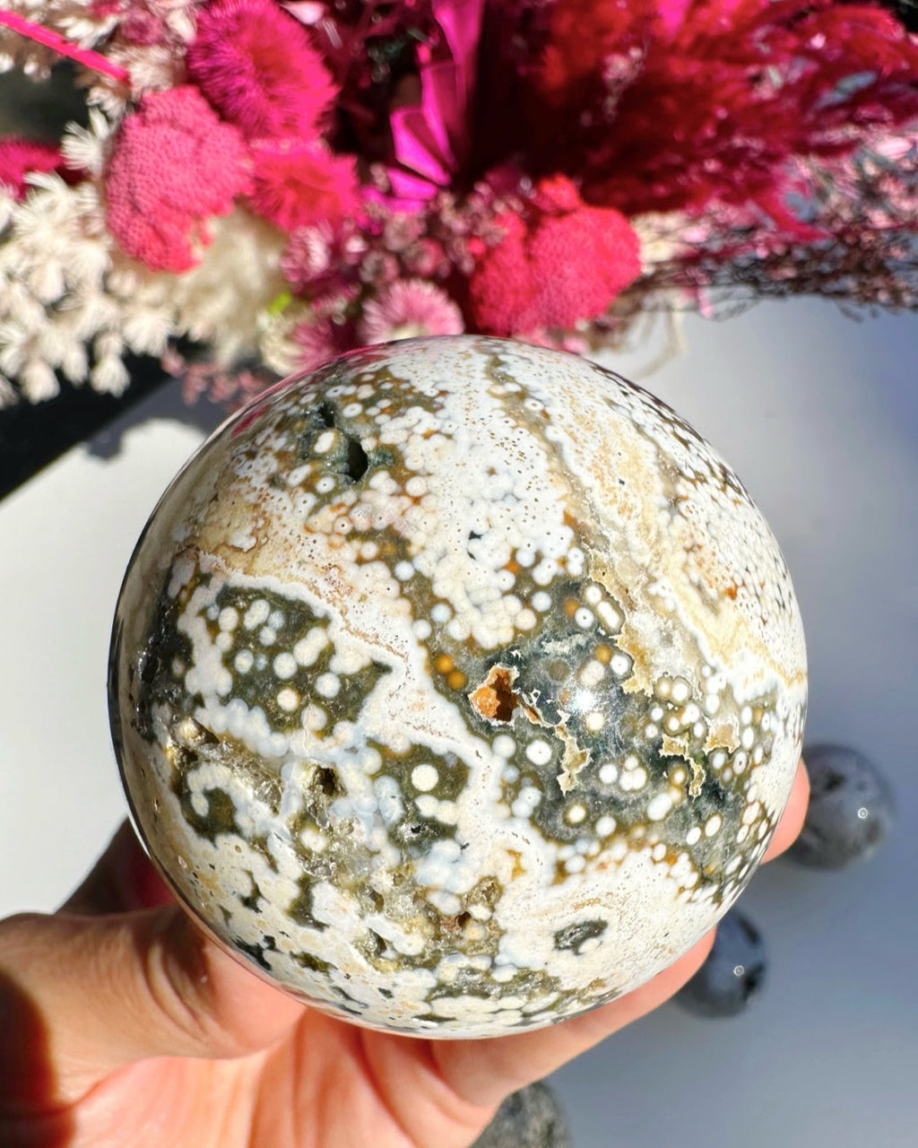 Ocean Jasper Sphere Baltic Mermaid