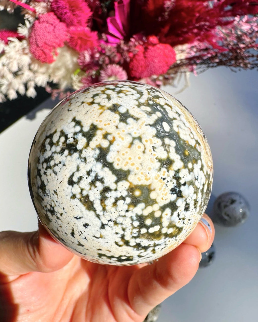 Ocean Jasper Sphere Baltic Mermaid