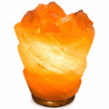 Funnel w/ Chunks Salt Lamp  - 9.5" avg. - Cord, Bulb, Dimmer Sacred Crystals