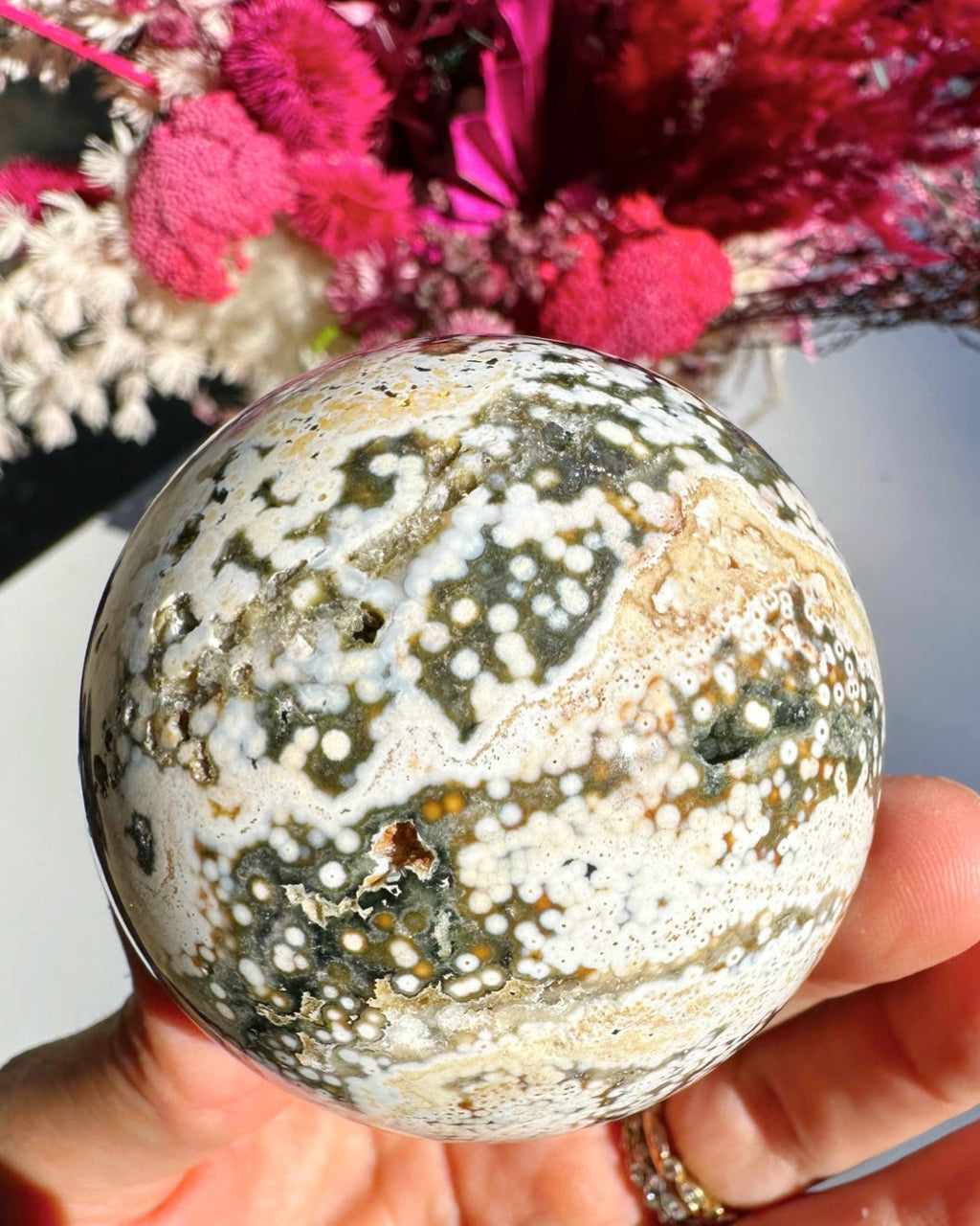 Ocean Jasper Sphere Baltic Mermaid
