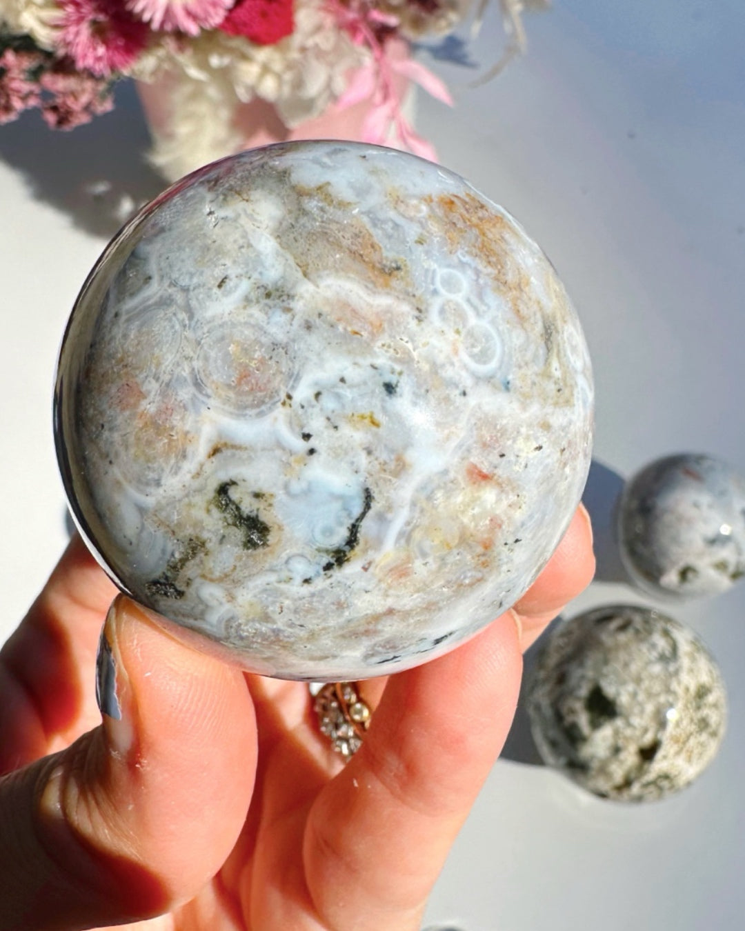 Ocean Jasper Sphere Baltic Mermaid