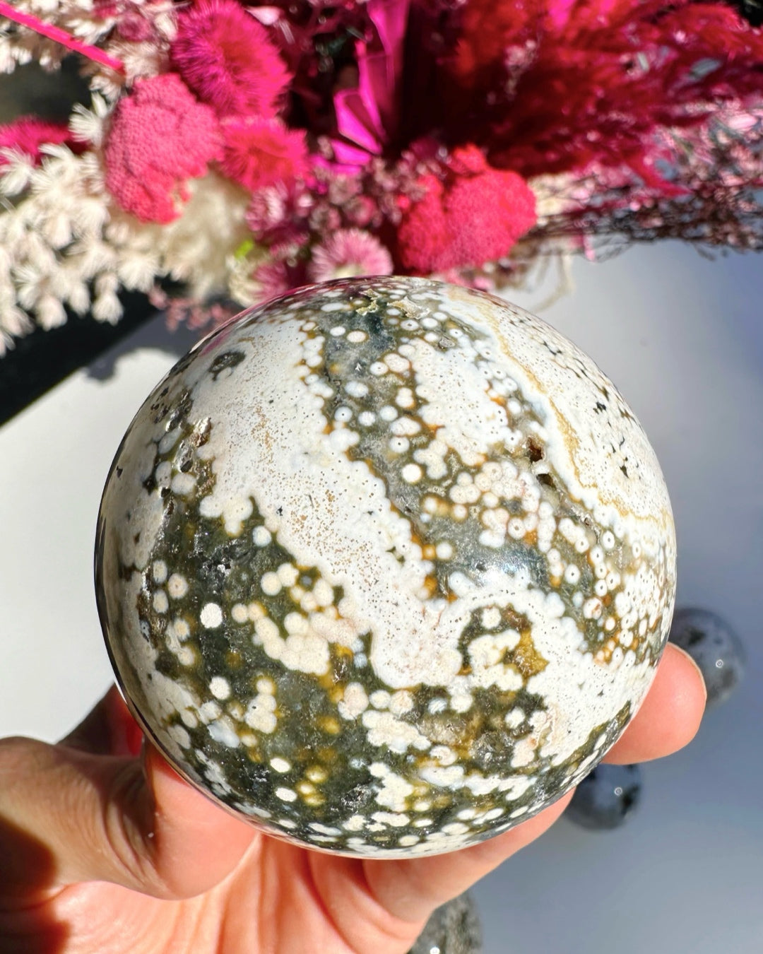 Ocean Jasper Sphere Baltic Mermaid