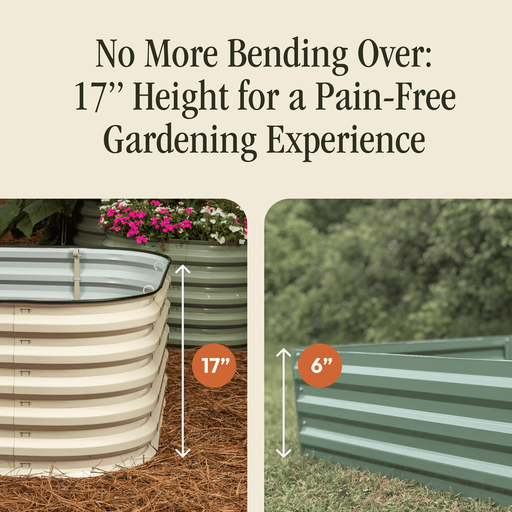 Gro-Rite "No Tools Needed" Premium Metal Raised Garden Bed Kit Gro-Rite Garden Global LLC