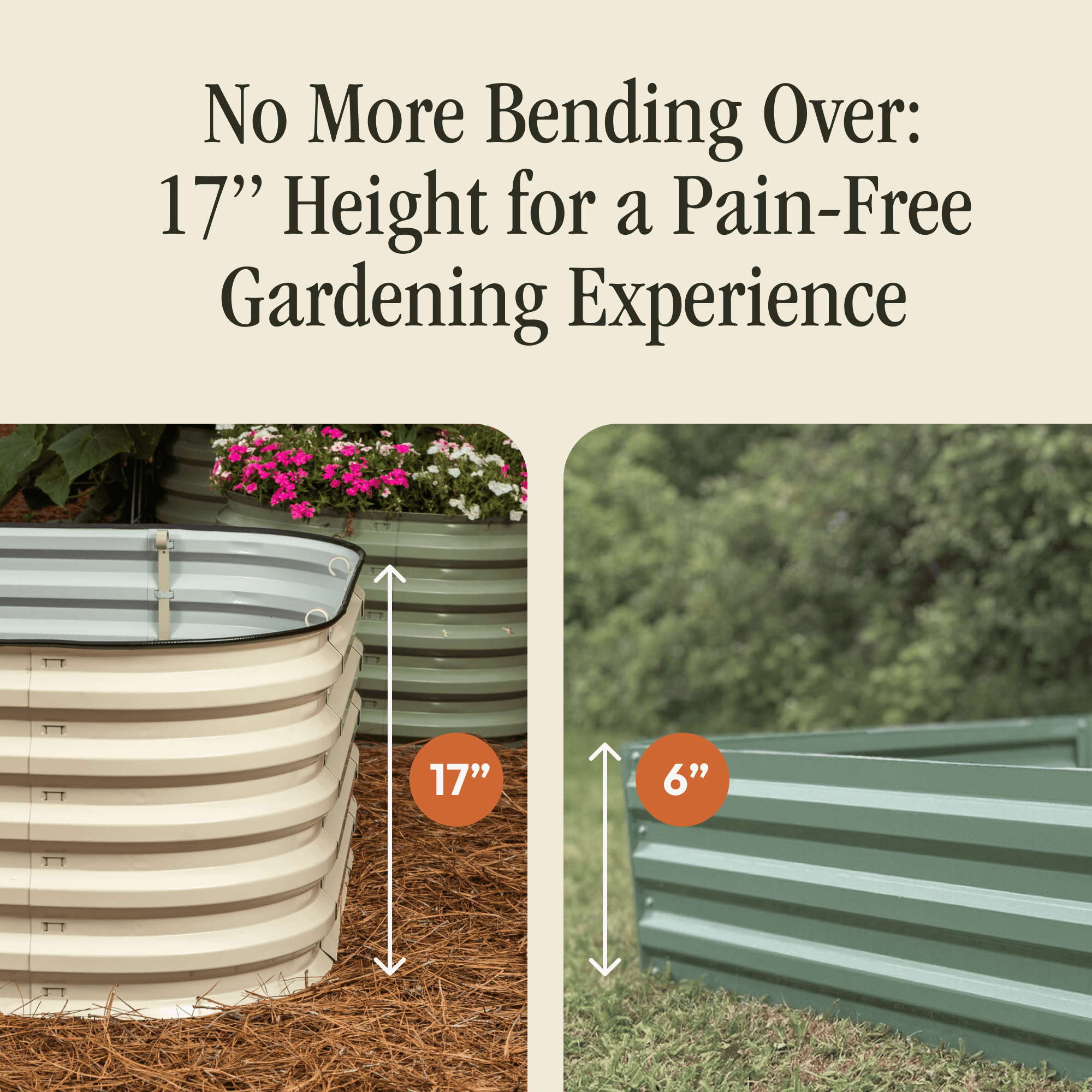 Gro-Rite "No Tools Needed" Premium Metal Raised Garden Bed Kit Gro-Rite Garden Global LLC
