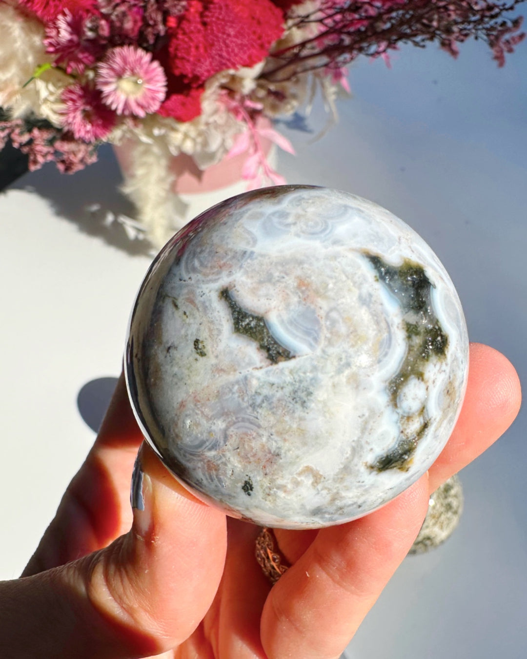 Ocean Jasper Sphere Baltic Mermaid