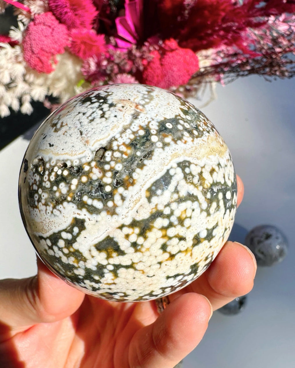 Ocean Jasper Sphere Baltic Mermaid