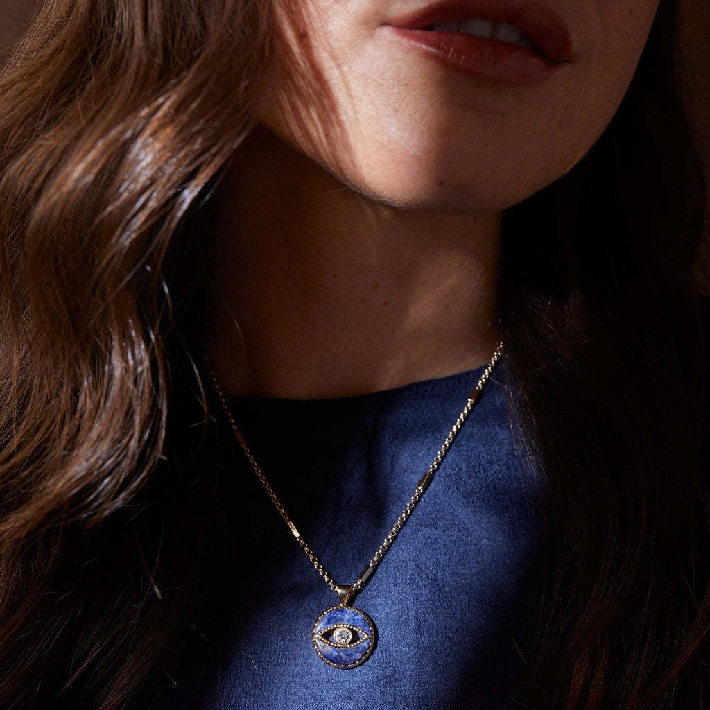 Sodalite Evil Eye Necklace ALEX AND ANI
