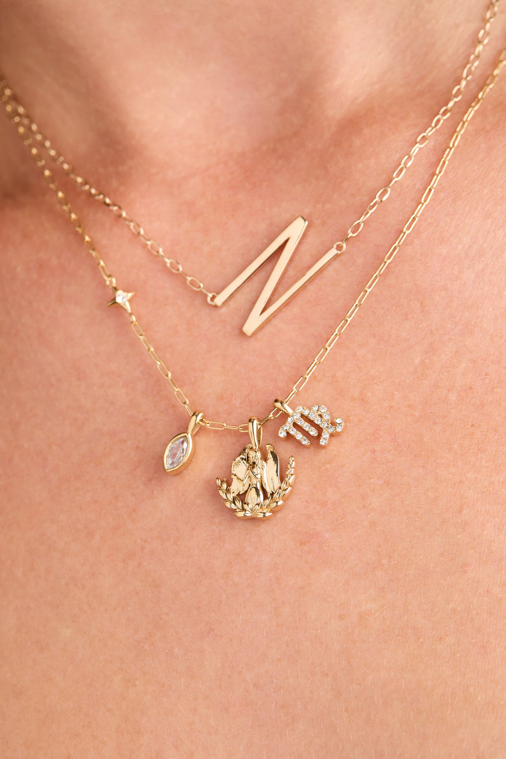 Virgo Zodiac Charm Cluster Necklace ALEX AND ANI