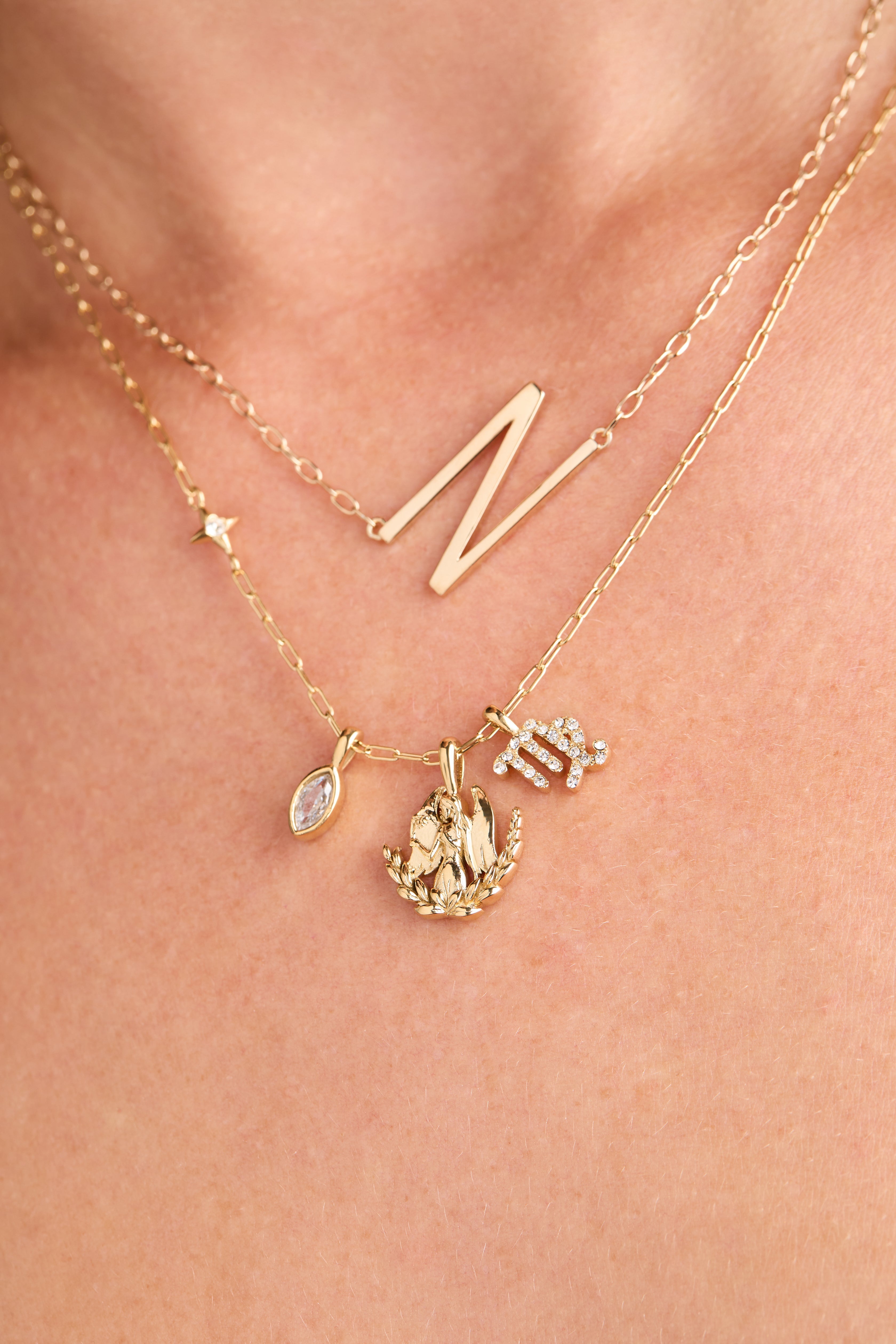 Virgo Zodiac Charm Cluster Necklace ALEX AND ANI