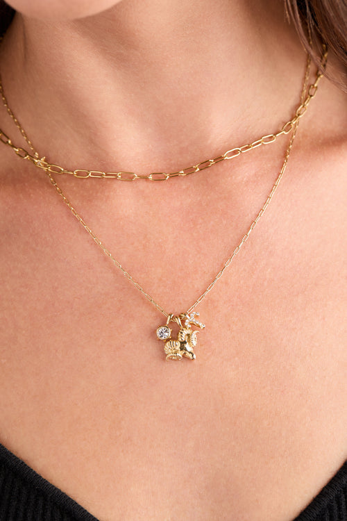Aries Zodiac Charm Cluster Necklace ALEX AND ANI