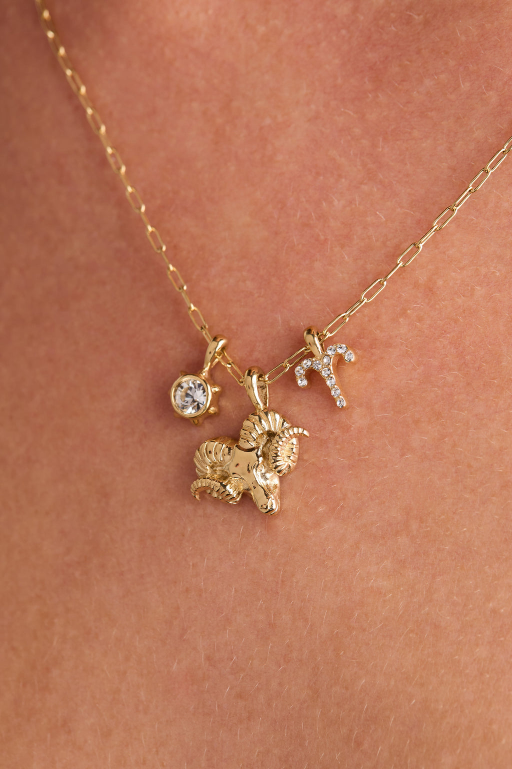Aries Zodiac Charm Cluster Necklace ALEX AND ANI