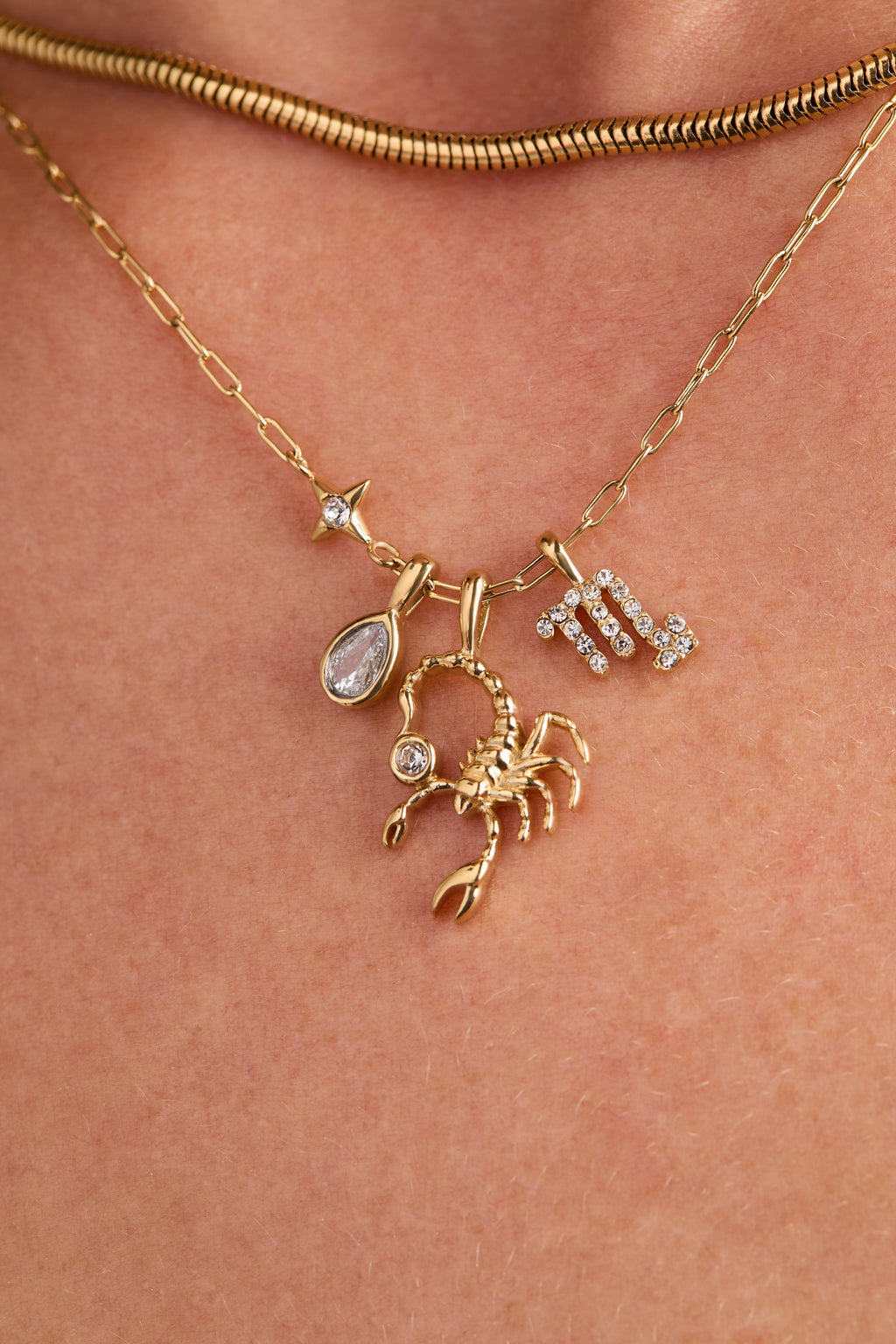 Scorpio Zodiac Charm Cluster Necklace ALEX AND ANI