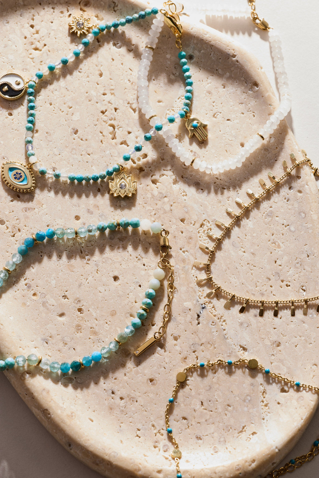 Healing Stone Charm Anklet ALEX AND ANI