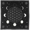 Moon Phases Sacred Geometry Crystal Grid Cloth Enchanted Jewelry & Gifts