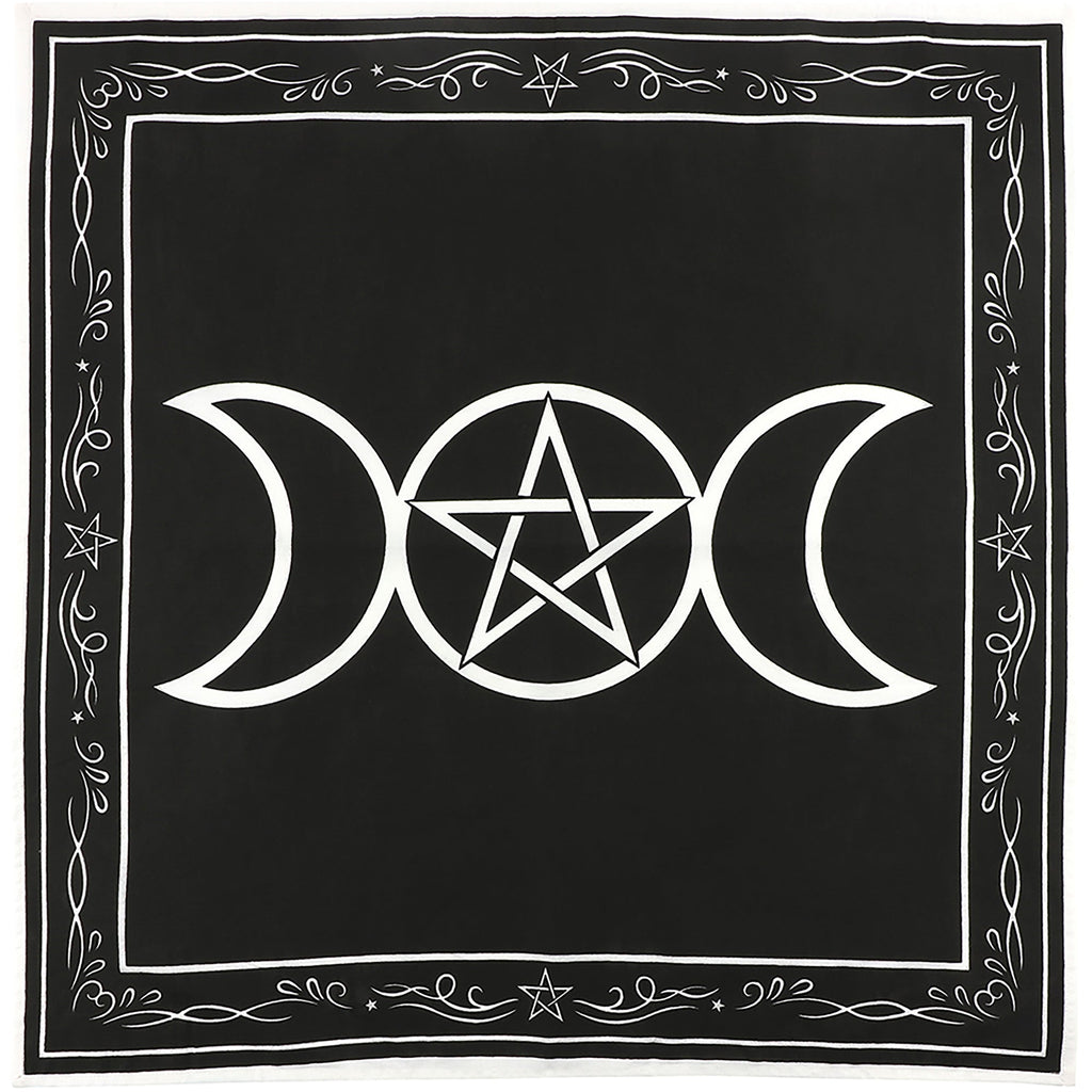 Triple Moon Goddess Altar Cloth Enchanted Jewelry & Gifts