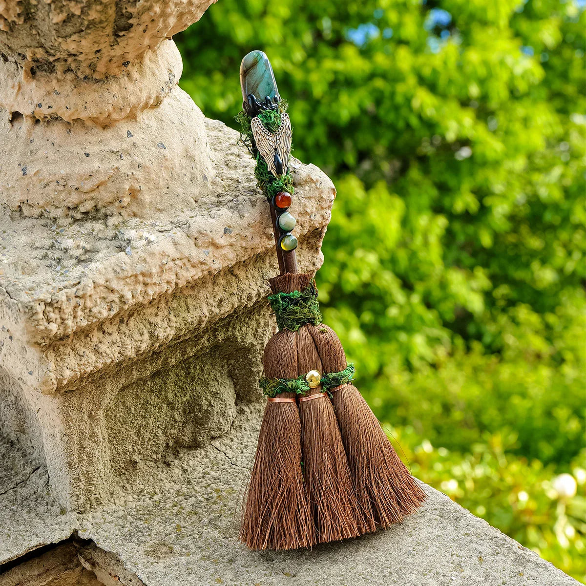 Crystal Charm Brooms Green Witch Creations