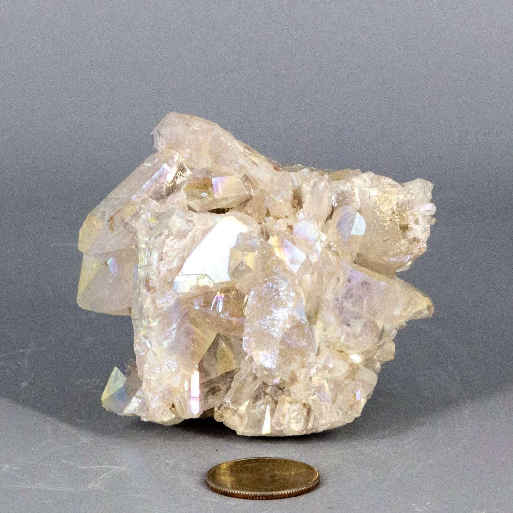 Angel Aura Quartz Crystal Point Cluster Iridescent Crystal Destiny