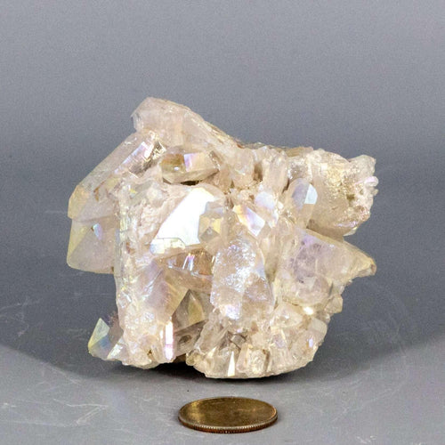 Angel Aura Quartz Crystal Point Cluster Iridescent Crystal Destiny