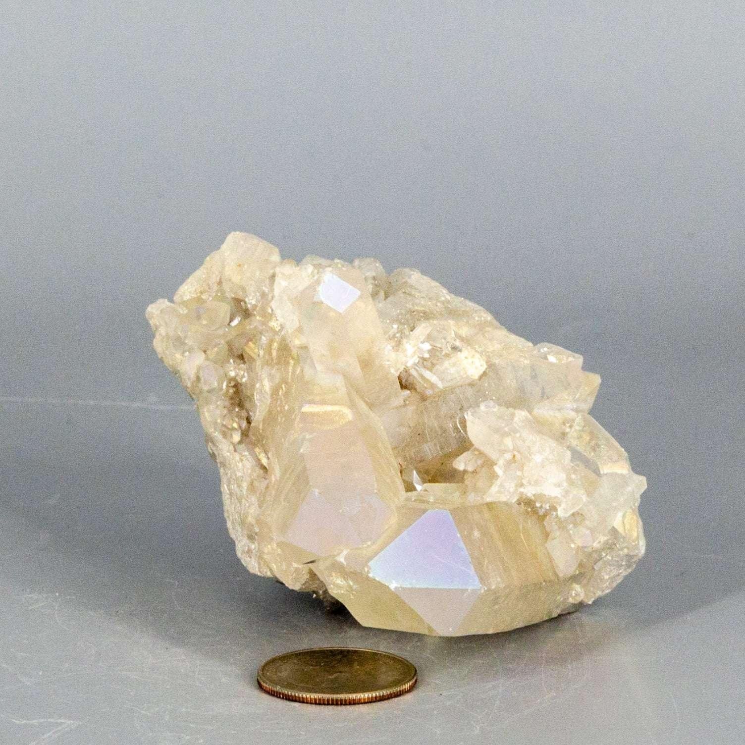 Angel Aura Quartz Crystal Point Cluster Iridescent Crystal Destiny