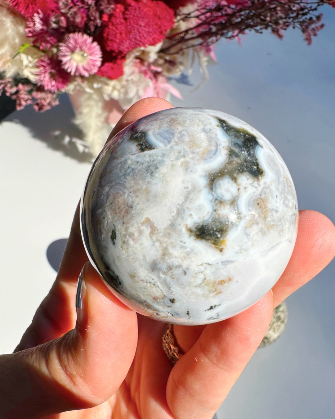 Ocean Jasper Sphere Baltic Mermaid
