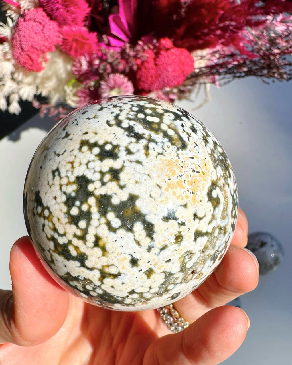 Ocean Jasper Sphere Baltic Mermaid