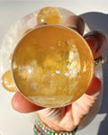 Honey Optic Calcite Spheres - AAA Baltic Mermaid