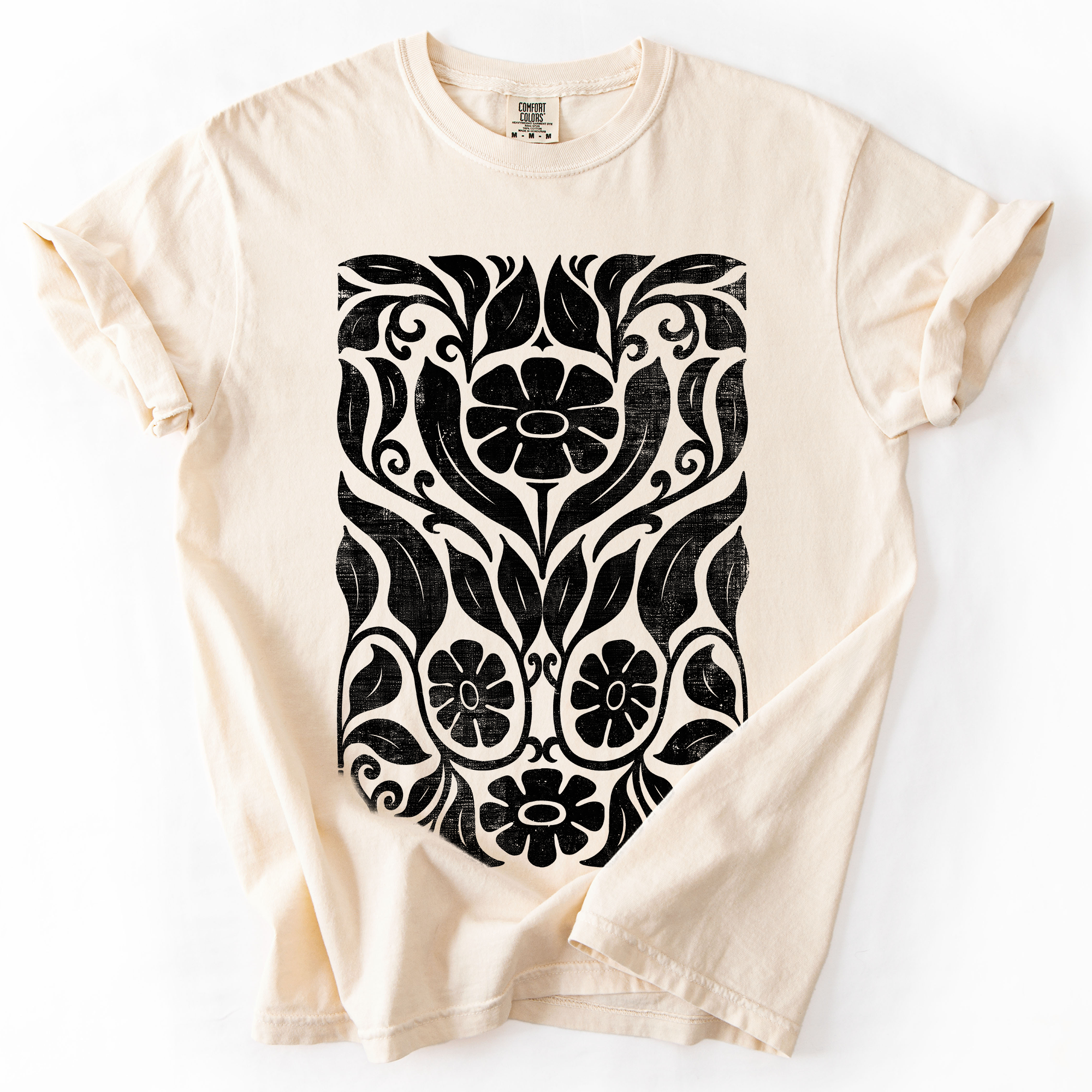 Big Bloom Daisy Flower, Vintage Boho, Nature, Comfort Colors T-Shirt Refinery No. 1