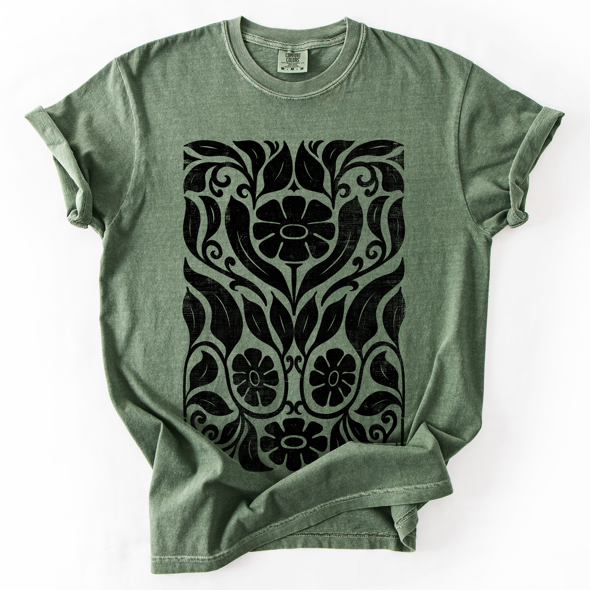 Big Bloom Daisy Flower, Vintage Boho, Nature, Comfort Colors T-Shirt Refinery No. 1