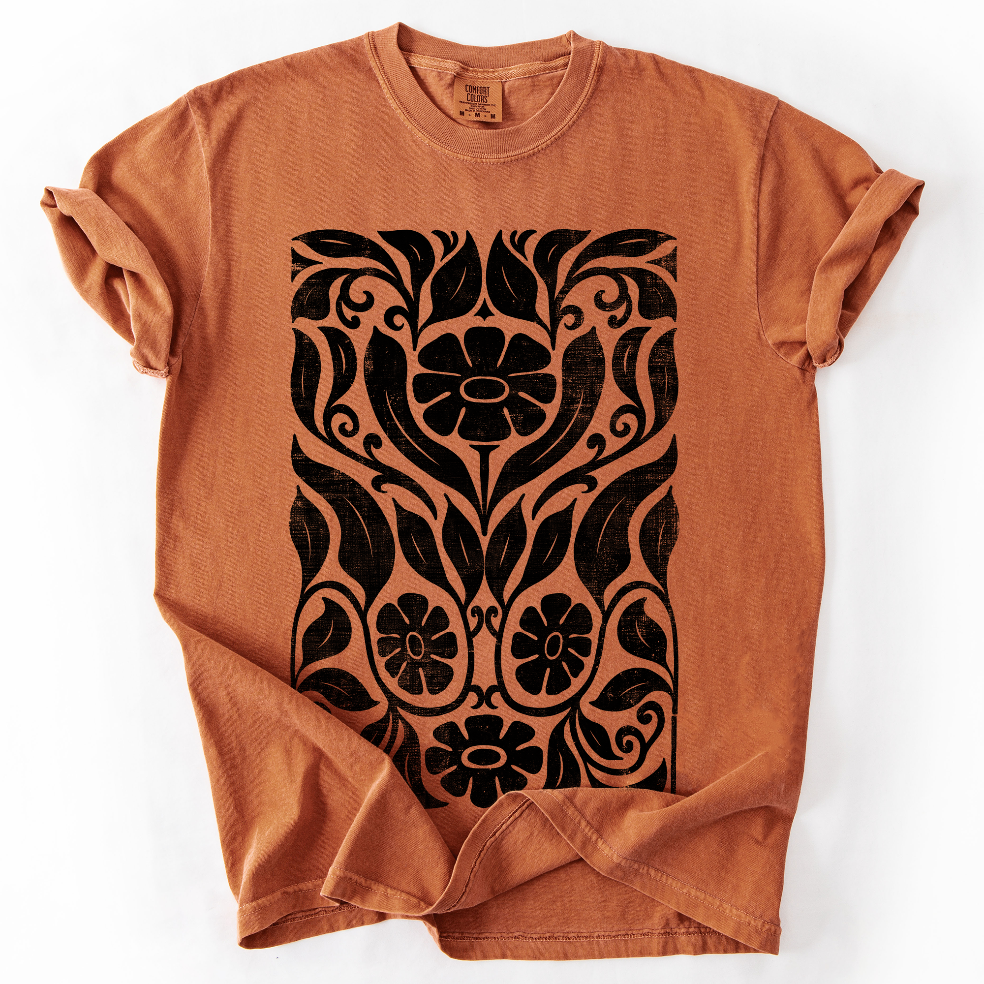 Big Bloom Daisy Flower, Vintage Boho, Nature, Comfort Colors T-Shirt Refinery No. 1