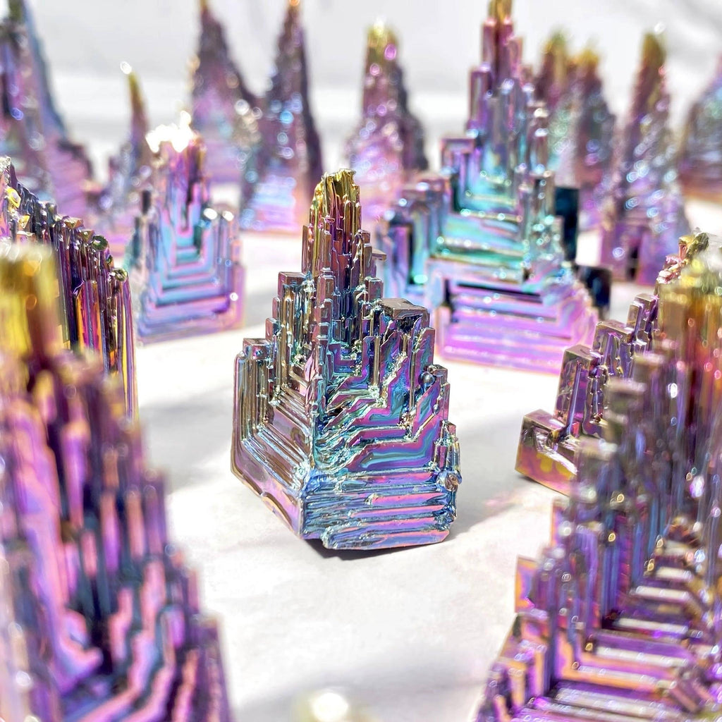 Bismuth Crystal Freeform Castle Iridescent Rainbow Crystal Destiny