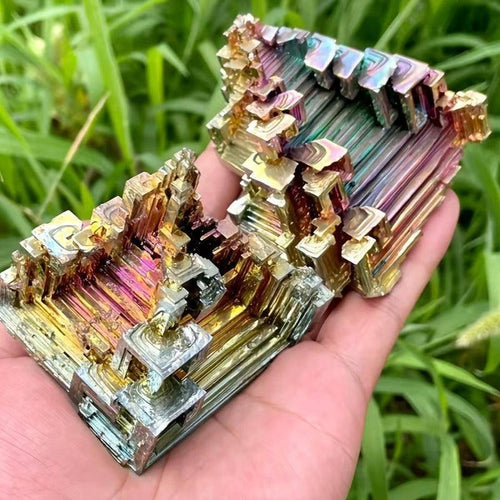 Bismuth Crystal Freeform Castle Iridescent Rainbow Crystal Destiny