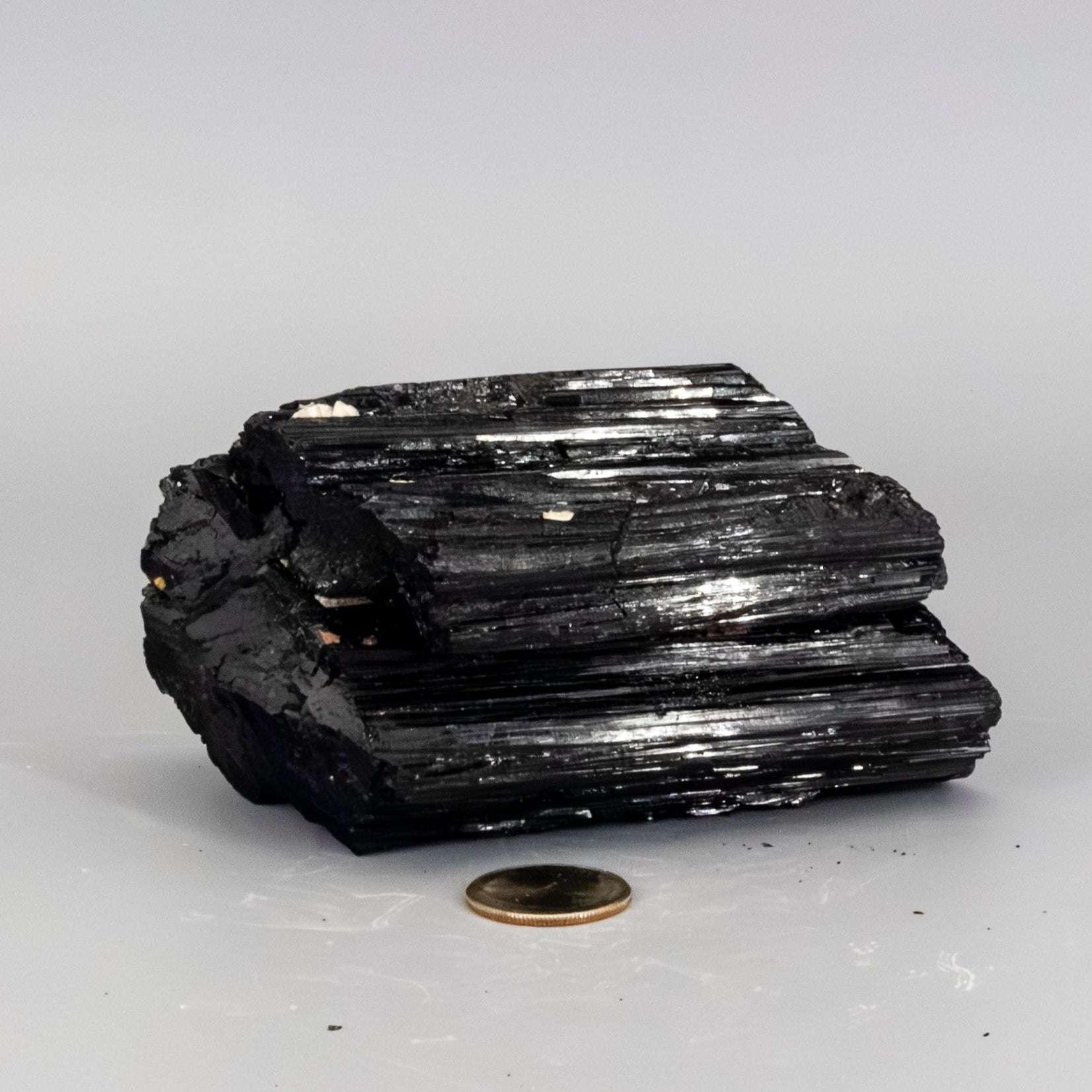 Black Tourmaline Crystal Raw Hunk Large Natural Stone Crystal Destiny