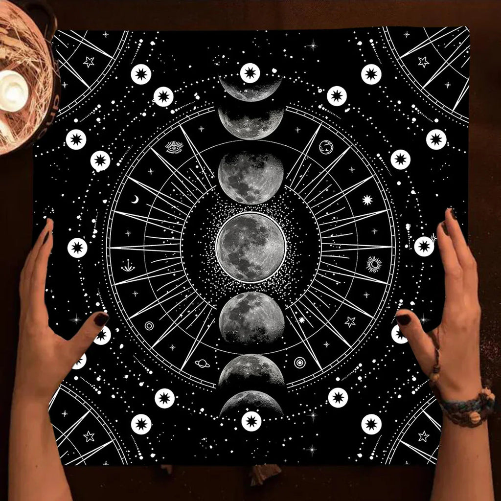 Moon Phase Altar Cloth Green Witch Creations