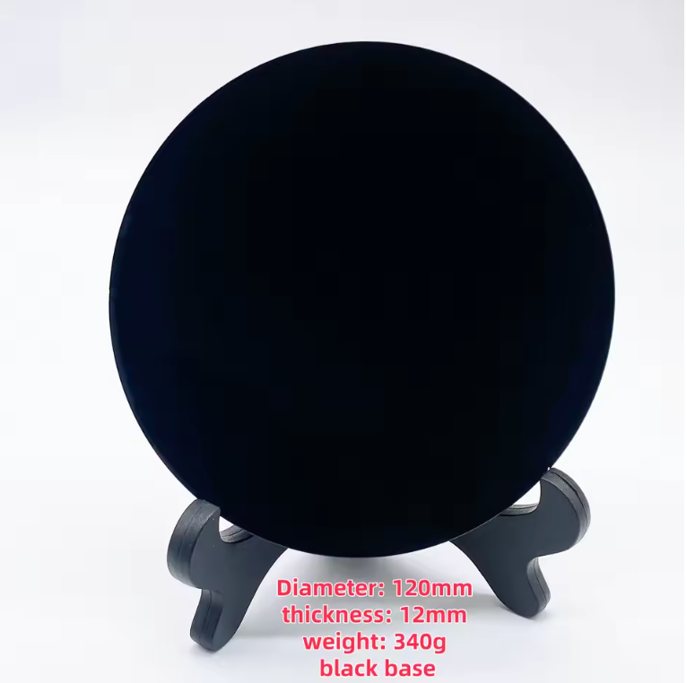 Black Obsidian Mirror Green Witch Creations