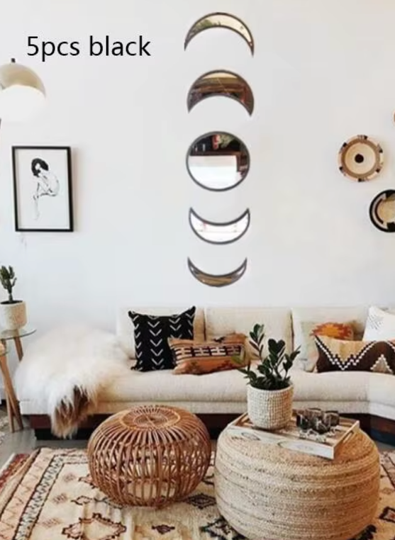 Moon Phase Wall Mirrors Green Witch Creations