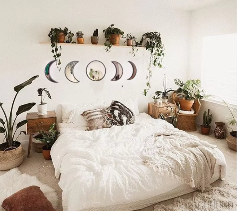 Moon Phase Wall Mirrors Green Witch Creations