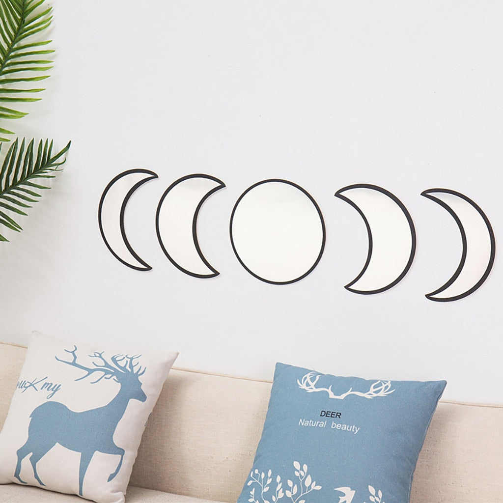 Moon Phase Wall Mirrors Green Witch Creations
