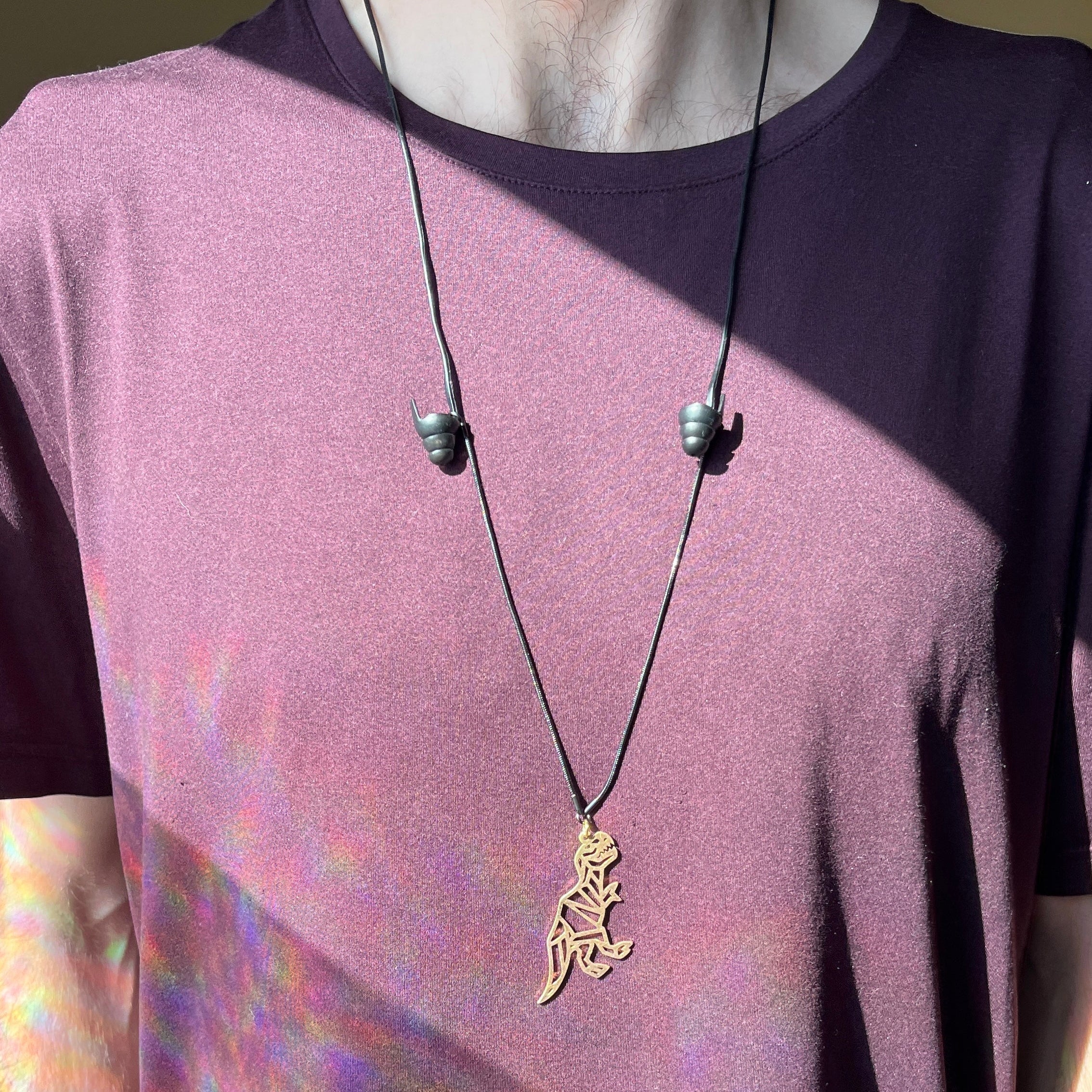 Geo Dino Earplug Necklace Wook Plugs