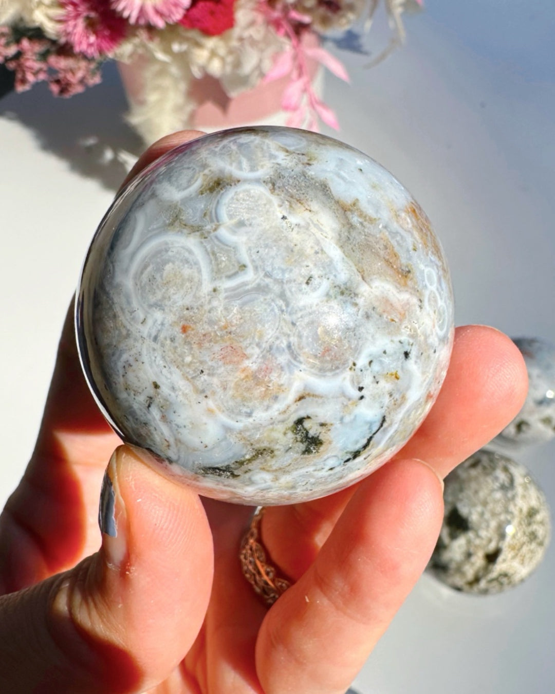 Ocean Jasper Sphere Baltic Mermaid