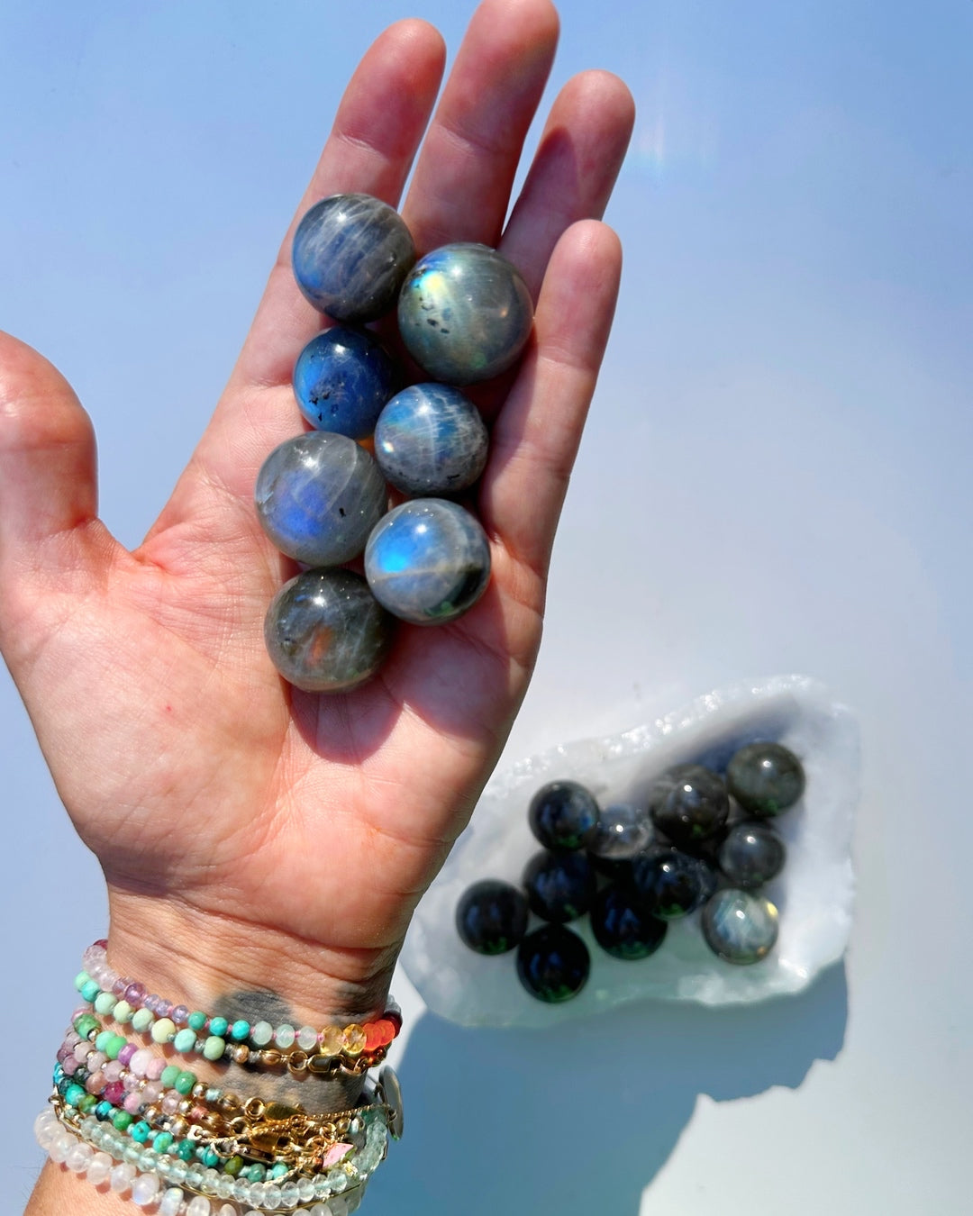 Labradorite Mini Spheres AAA Baltic Mermaid