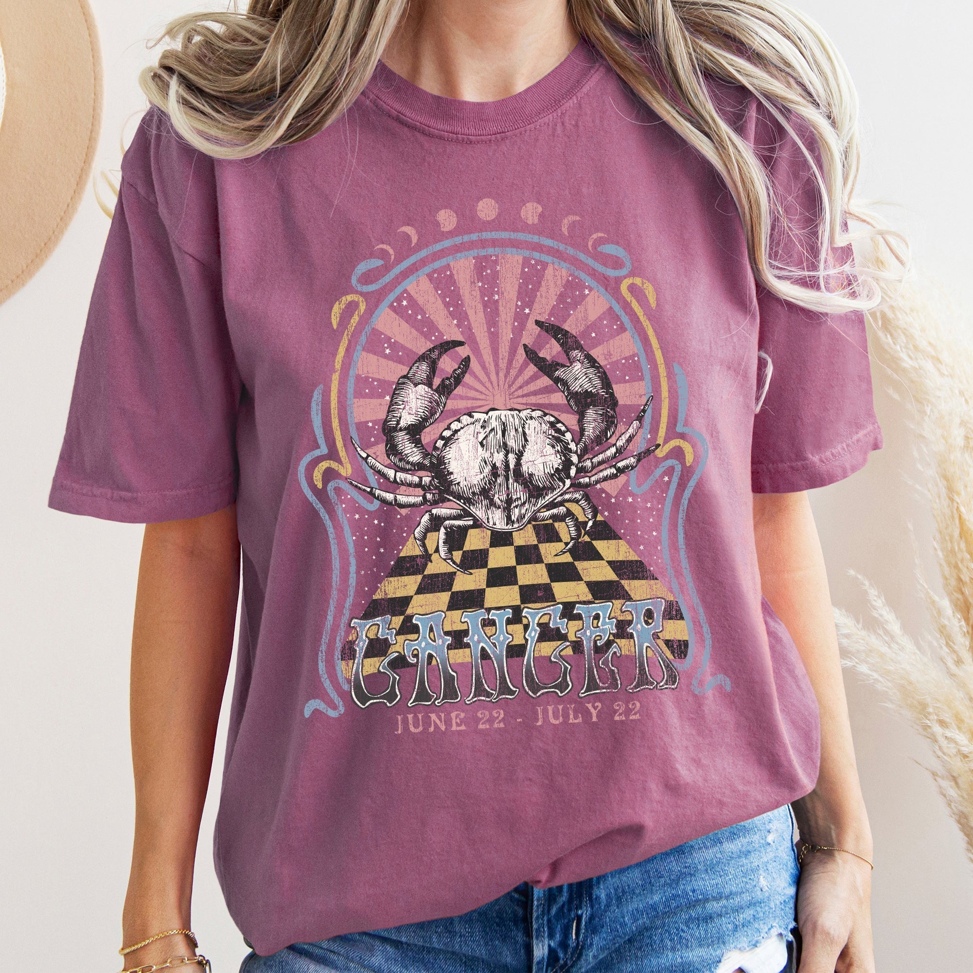 Cancer Zodiac Comfort Colors Tees, Horoscope, Astrology Refinery No. 1